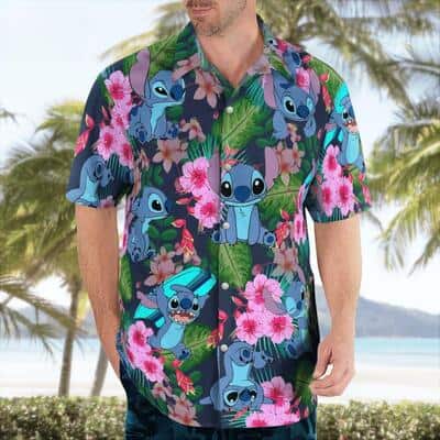 Cool Disney Stitch Hawaiian Shirt Summer Gift For Beach Lovers